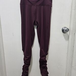 PINK Burgundy Leggings